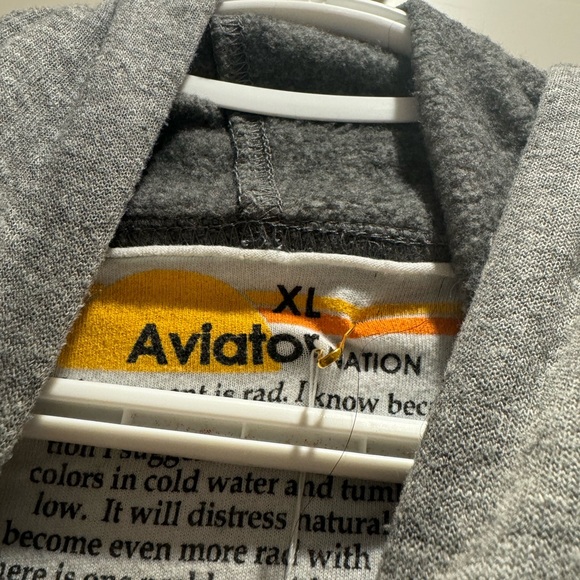 Aviator Nation Ninja Hoodie. Size XL.  NWT.  Charcoal grey. - Picture 5 of 5